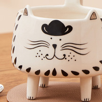 Relaxing 4-Leg Cat Mug - Thumbnail 2