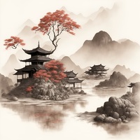 Temples Cross Stitch Pattern - Thumbnail 2