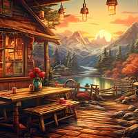 Tavern Cross Stitch Pattern - Thumbnail 2