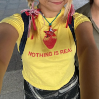 NOTHING IS REAL BABY TEE - Thumbnail 2