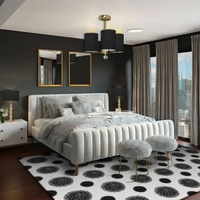 Newport 3 Arm Chandelier - Brass Finish - SBC-NEWPORT3BR_MARRAKESH - Thumbnail 2