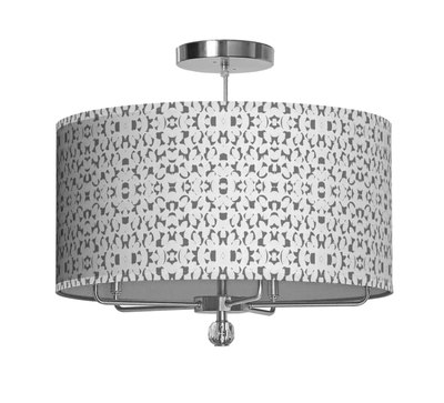 ALBANY DRUM CHANDLELIER - ALBANY-SANDDOLALR-GREY