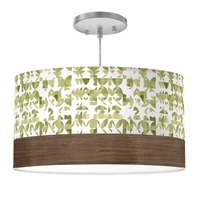 Big Sur Drum Pendant Light - SBC-BIGSUR16-EBONYVNR-PLAID_BLACK - Thumbnail 3