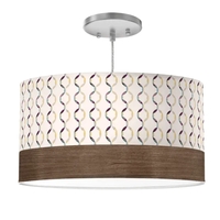 Big Sur Drum Pendant Light - SBC-BIGSUR16-EBONYVNR-PLAID_BLACK - Thumbnail 7