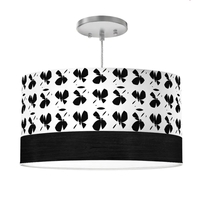 Big Sur Drum Pendant Light - SBC-BIGSUR16-EBONYVNR-PLAID_BLACK - Thumbnail 8