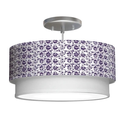 Hollywood tiered drum pendant - hollywood18-scribbles