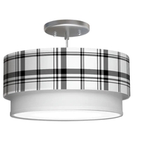 HOLLYWOOD TIERED DRUM PENDANT - HOLLYWOOD18-SCRIBBLES - Thumbnail 1