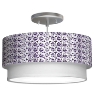 HOLLYWOOD TIERED DRUM PENDANT - HOLLYWOOD18-SCRIBBLES - Thumbnail 5