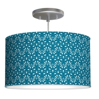 CHICAGO DRUM PENDANT LIGHT - CHICAGO18-BLACKPLAID - Thumbnail 1