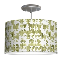 CHICAGO DRUM PENDANT LIGHT - CHICAGO18-BLACKPLAID - Thumbnail 2