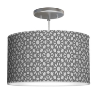 CHICAGO DRUM PENDANT LIGHT - CHICAGO18-BLACKPLAID - Thumbnail 4