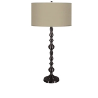Nashville Bronze Buffet Lamp - Solid Shade Options - SBC-NASHVILLE-BRONZE-LINEN_TAN - Thumbnail 1