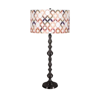 Nashville buffet lamp - nashville-poppies violet-nickel - Thumbnail 3