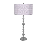 NASHVILLE BUFFET LAMP - NASHVILLE-POPPIES_VIOLET-NICKEL - Thumbnail 1
