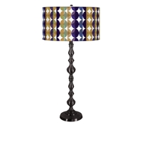NASHVILLE BUFFET LAMP - NASHVILLE-POPPIES_VIOLET-NICKEL - Thumbnail 2