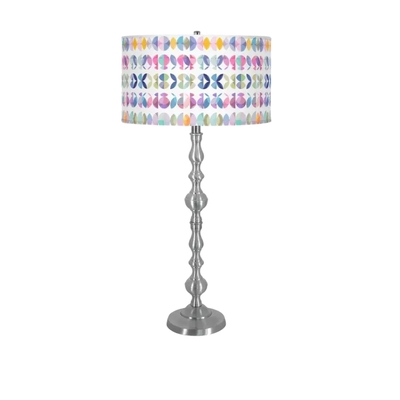 Nashville buffet lamp - nashville-poppies violet-nickel