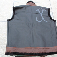 Jumanji The Next Level Smolder Bravestone Dwayne Johnson Leather Vest Jacket Motorcycle - Thumbnail 1