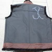 Jumanji The Next Level Smolder Bravestone Dwayne Johnson Leather Vest Jacket Motorcycle - Thumbnail 2