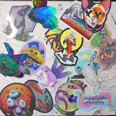 Large sticker mystery packs