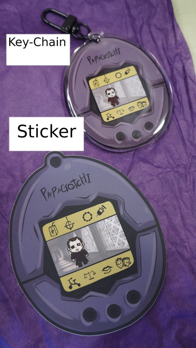 Papagochi Sticker or Keychain