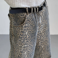 Women's Retro Camo Leopard Jeans A VOL.2 - Thumbnail 2