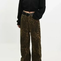 Women's Vintage leopard print jeans S Vol.1 - Thumbnail 2