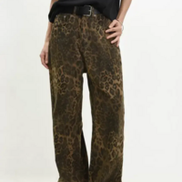 Women's Vintage leopard print jeans S Vol.1 - Thumbnail 1