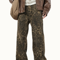 Men's Vintage leopard print jeans S Vol.1 - Thumbnail 2