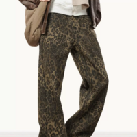 Men's Vintage leopard print jeans S Vol.1 - Thumbnail 4