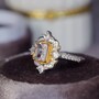 Natural Morganite Ring Octagon Shape Morganite 925 Sterling Silver Ring Classic Design Gift for Women for Girls US Size 6.5-2