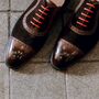 The Half Brogue Oxford Dress Shoes in Dark Cafe Brown-2