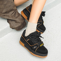 Harajuku Black Casual Shoes For Men - Thumbnail 1