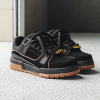 Harajuku Black Casual Shoes For Men - Thumbnail 4