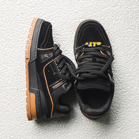 Harajuku Black Casual Shoes For Men - Thumbnail 5