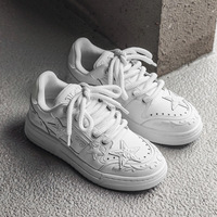 New Embossed Star Casual Shoes For Men - Thumbnail 1