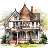 Front Veranda Cross Stitch Pattern - Thumbnail 2