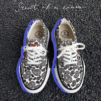 Harajuku Paisley Shoes For Men - Thumbnail 2