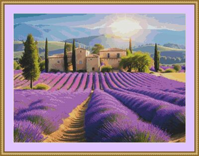 Country Villa Cross Stitch Pattern