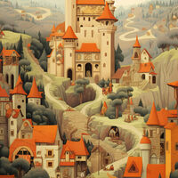 Castle Cross Stitch Pattern - Thumbnail 2