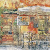 Cafe Bar Cross Stitch Pattern - Thumbnail 1