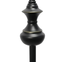 Lalia Home Homely Traditional Valletta 3 Piece Metal Lamp Set (2 Table Lamps, 1 Floor Lamp) - LHS-1007-RZ - Thumbnail 4