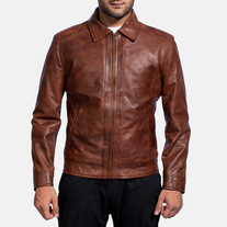 MarkX Brown Leather Jacket MKX # 2031