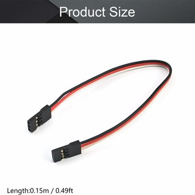 Expert 6" standard male to male rc servo extension