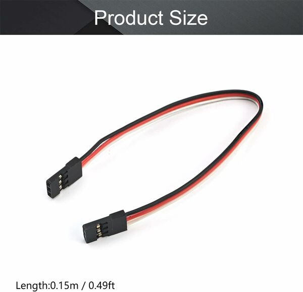 Expert 6" Standard Male To Male RC Servo Extension