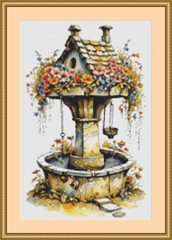 Wishing Well Cross Stitch Pattern
