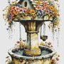 Wishing Well Cross Stitch Pattern-1