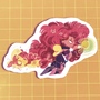 Starfire stickers (singles) -1