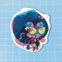 Spiderverse Jess-Cat riso stickers (singles)  - Thumbnail 1