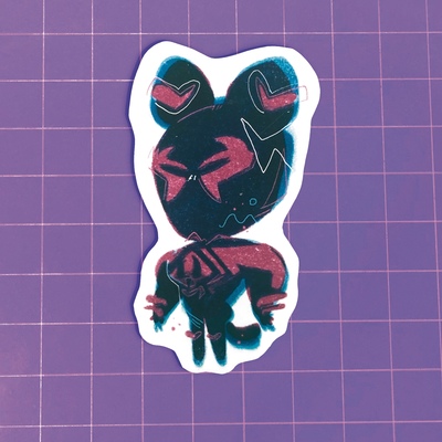 Spiderverse miguel cat riso stickers (singles) 