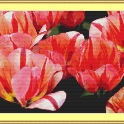 Tulips cross stitch pattern - Thumbnail 4